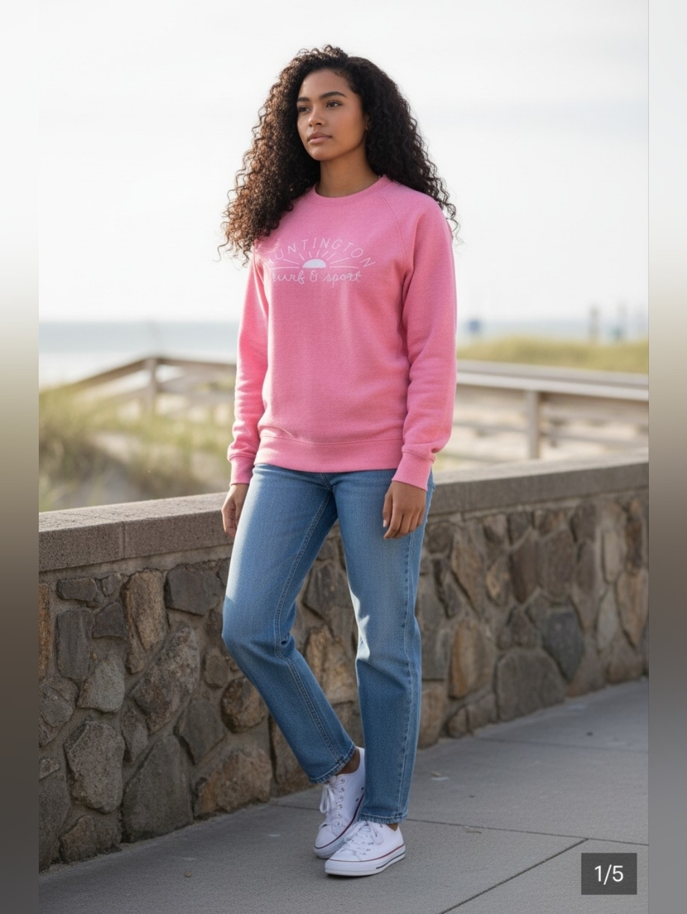 Sundance Huntington Surf & Sport Crewneck - Pink